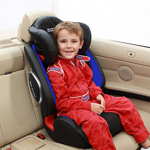 Sparco F1000KI - Silla infantil para coche para niños entre 9-36 kg